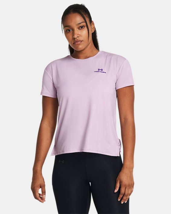女士UA RUSH™ Energy 2.0短袖T恤 in Purple image number 0